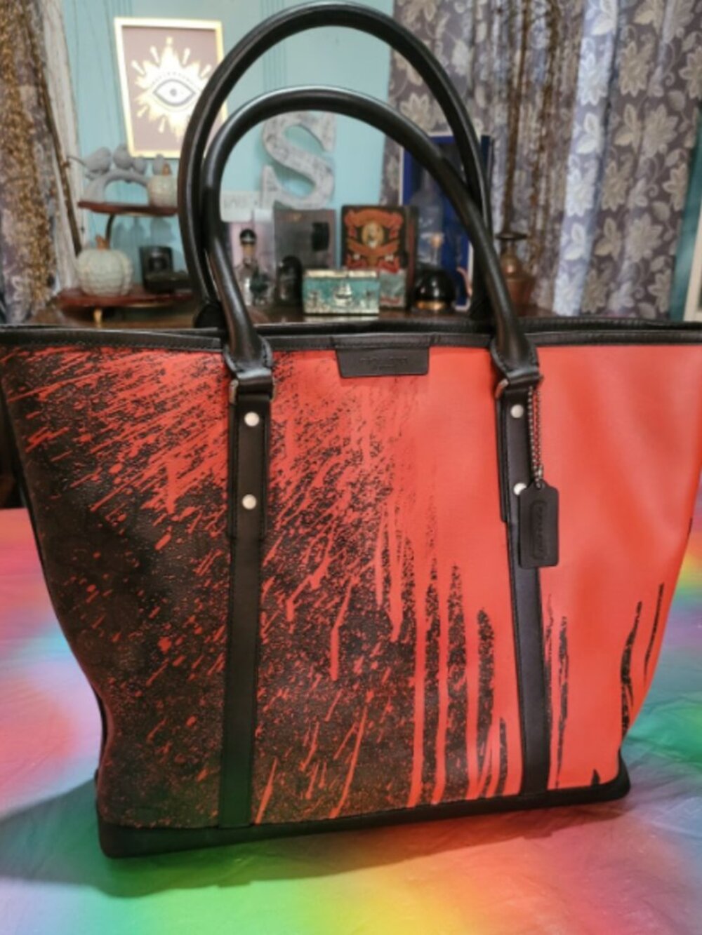 Coach X Krink Limited edition rare paint splatter tote